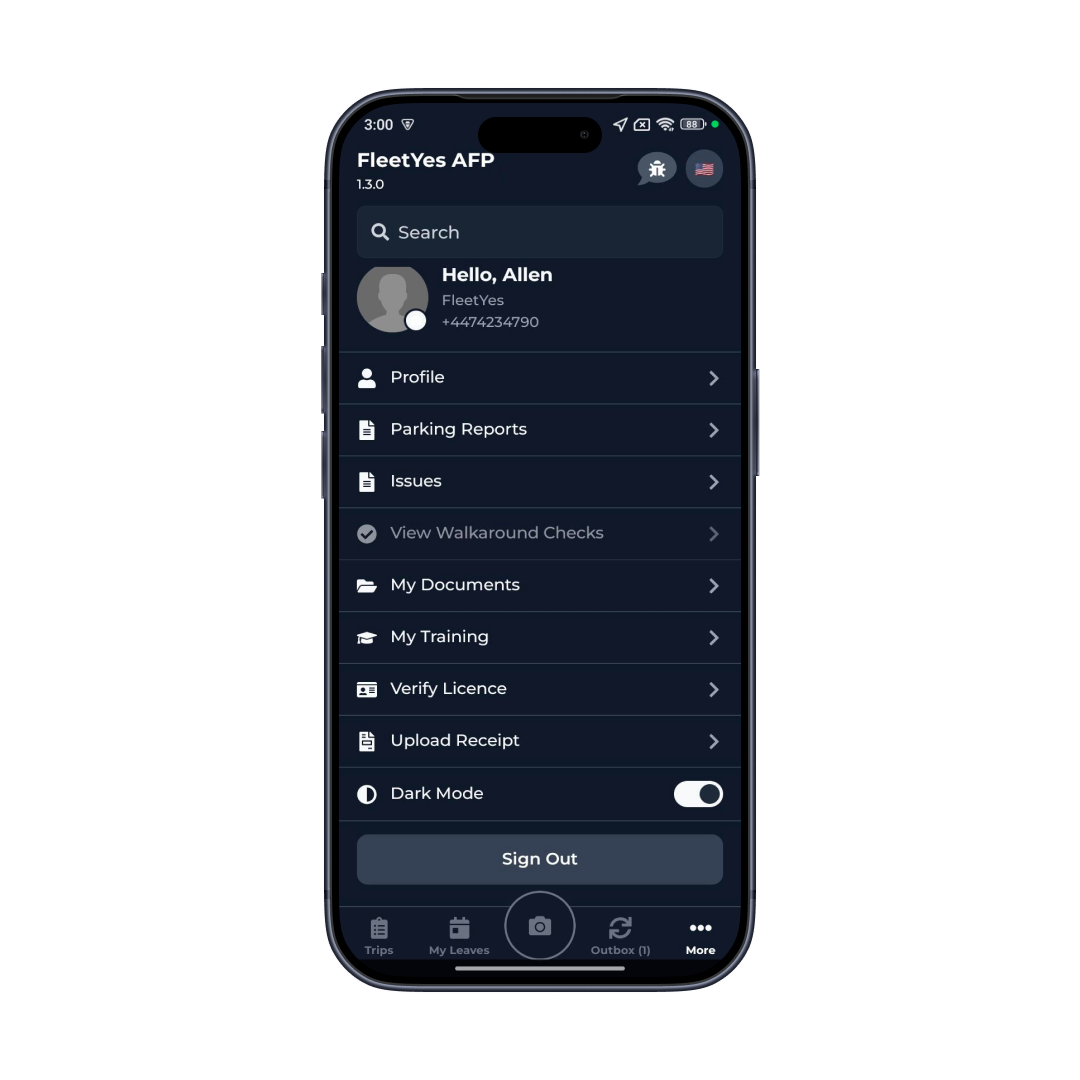 Dark Mode Customisable Themes
